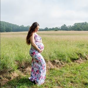 Floral Maternity Gown